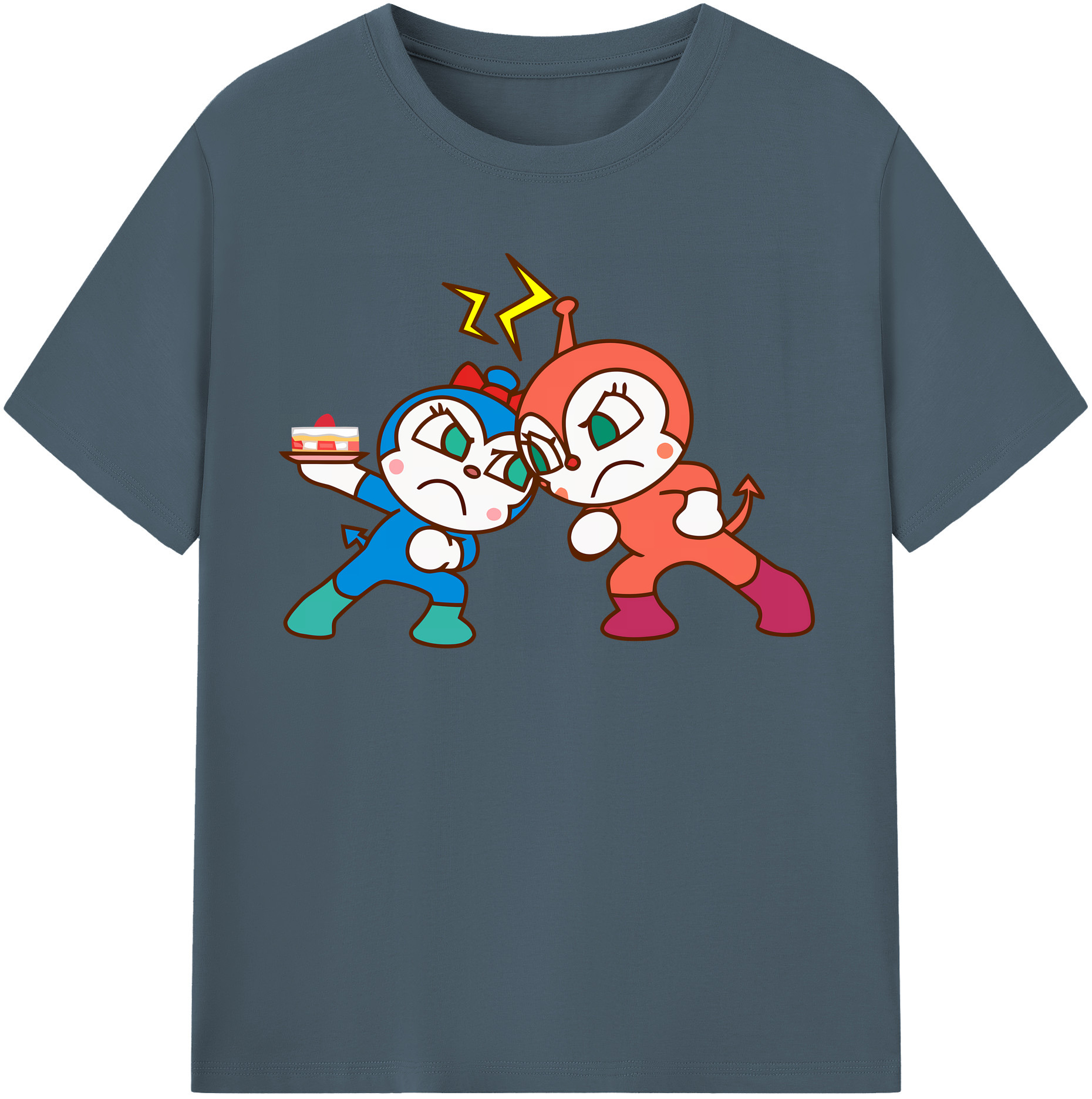 （画像用） アンパンマン Anpanman 綿100％半袖Tシャツ（フロントプリント）